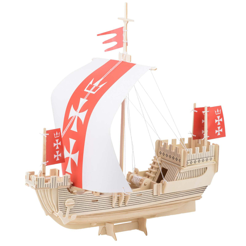 129pc Heebie Jeebies Santa Maria Ship 3D Puzzle Building Kit 8+