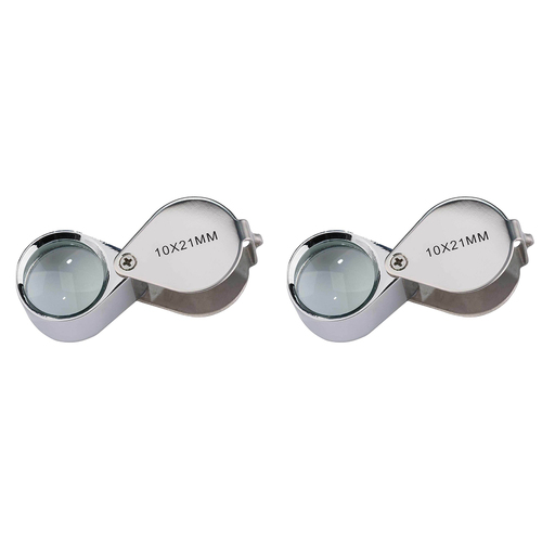 2PK Heebie Jeebies S/S Mini Pocket Field Magnifier 2cm