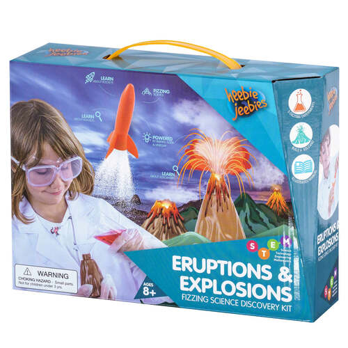 Heebie Jeebies Eruptions and Explosions Kids Science Toy Set 8+