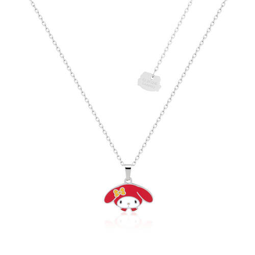 Couture Kingdom ECC Sanrio Hello Kitty My Melody Head Necklace - Silver