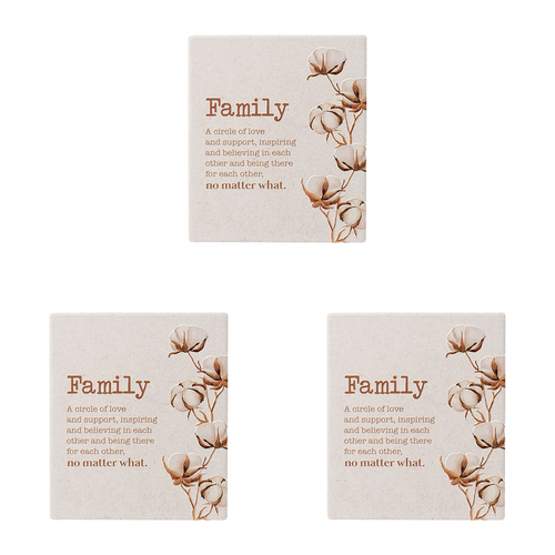 3PK Splosh Home Sweet Home Ceramic Family Verse Plaque 14cm