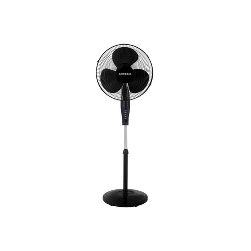 Heller 40cm Home/Office Pedestal Fan With Remote 50W - Black