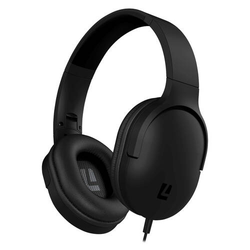 Liquid Ears All Day 3.5mm Wired Over-Ear Foldable Headphone Black