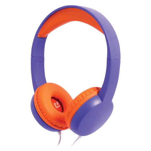 Liquid Ears Kidz 3.5mm Wired On-Ear Headphones Purple Orange