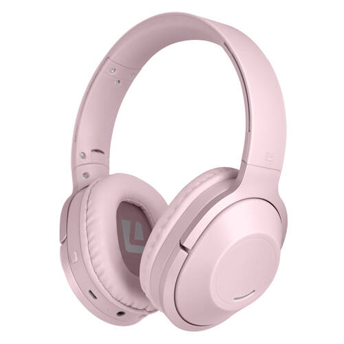 Liquid Ears Wirefree Over-Ear Foldable Headphones Pink