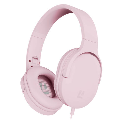 Liquid Ears All Day 3.5mm Wired Over-Ear Foldable Headphone Pink