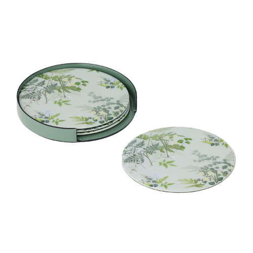 4pc Pilbeam Living Maidenhair Drink Coasters Iron