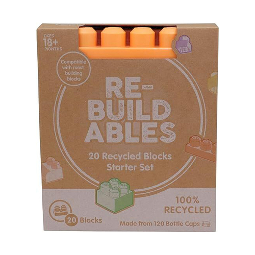 20pc Rebuildables Kids/Childrens Building Blocks Starter Set 1y+