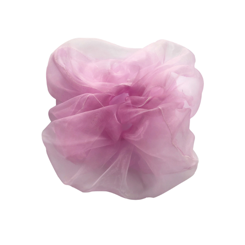 Culturesse Lacey 16cm Oversized Satin Scrunchie - Lilac