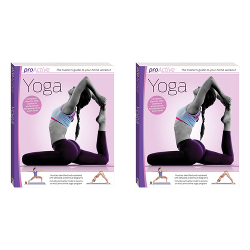 2PK ProActive Yoga Activity Paperback Book 192-Pages