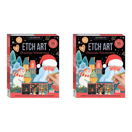 2PK Kaleidoscope Etch Art Creations 29x23cm Christmas Wonderland 8y+