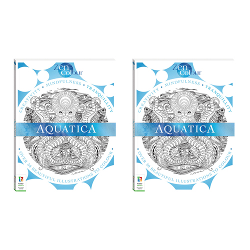 2PK Art Maker Zen Colour Aquatica Activity Colouring Book