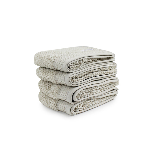 4pc Onkaparinga 45x65cm Avalon Hand Towel 550GSM Soft Sand