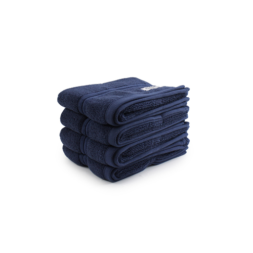 4pc Onkaparinga 45x65cm Flinders Hand Towel 600GSM Denim