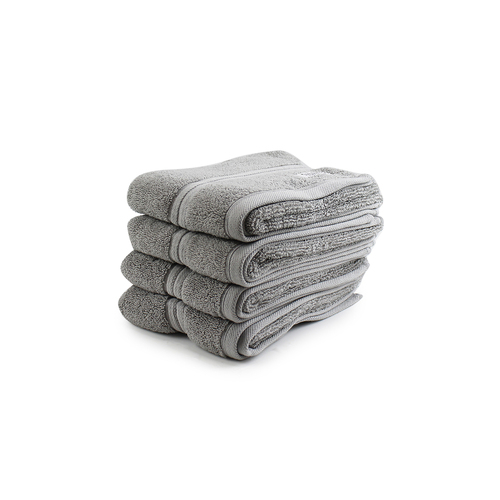 4pc Onkaparinga 45x65cm Flinders Hand Towel 600GSM Grey