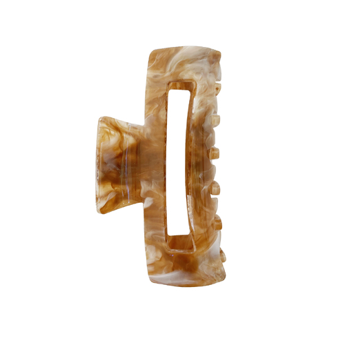 Culturesse Naya Medium 8.2cm Acrylic Hair Claw - Coffee