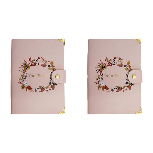 2PK LVD Leather Notebook Writing Stationery 18x13cm - Your Story