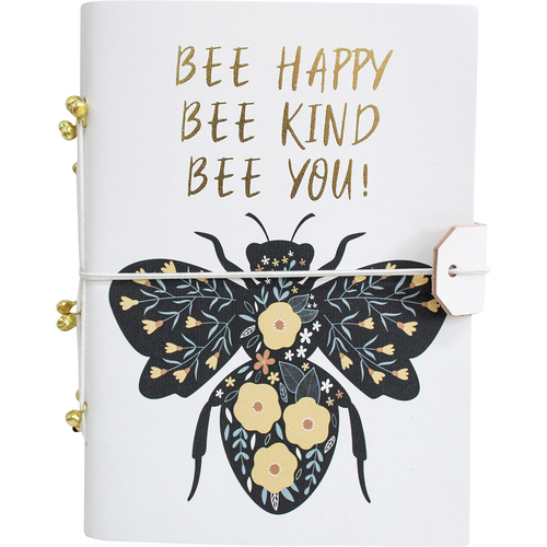 LVD Leather Bee Happy Decorative Notebook Diary/Journal