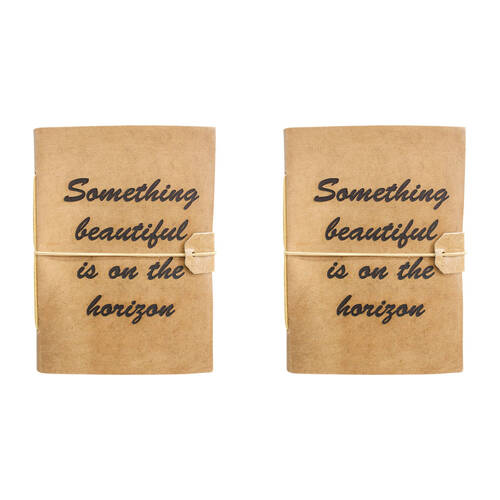 2PK LVD Leather Notebook Writing Stationery 18x13cm - Something Beautiful