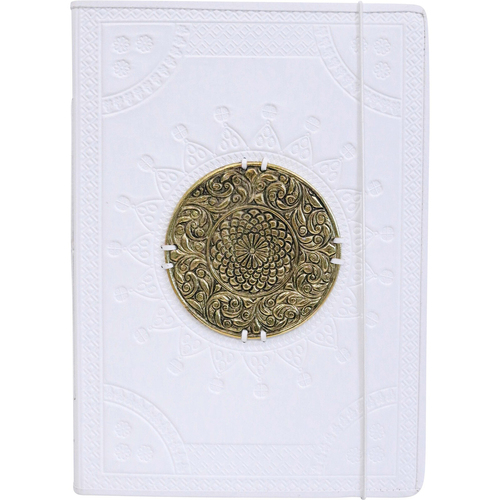 LVD Leather Note Book Medallion Brass Stylish Hard Cover Journal/Diary