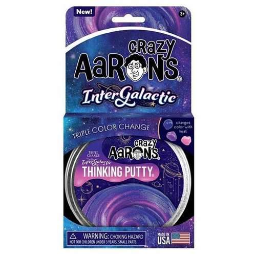 Crazy Aarons Thinking Putty Intergalactic Hypercolor Toy 10cm 3y+