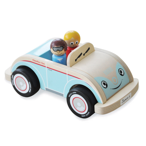 Indigo Jamm 20cm Charlies Sports Car Kids Wooden Toy 18m+