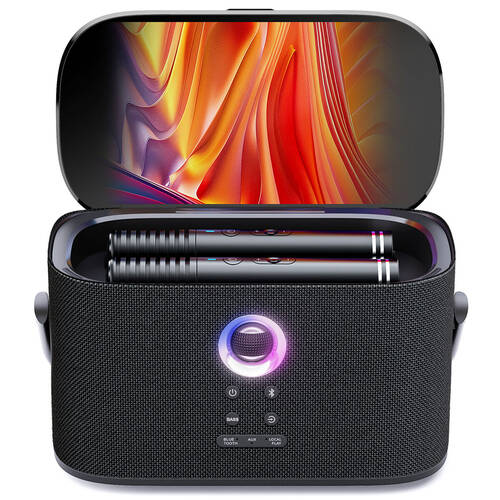 Ikarao Shell S2 Portable 140W Karaoke Speakers w/ 8” Touchscreen Display