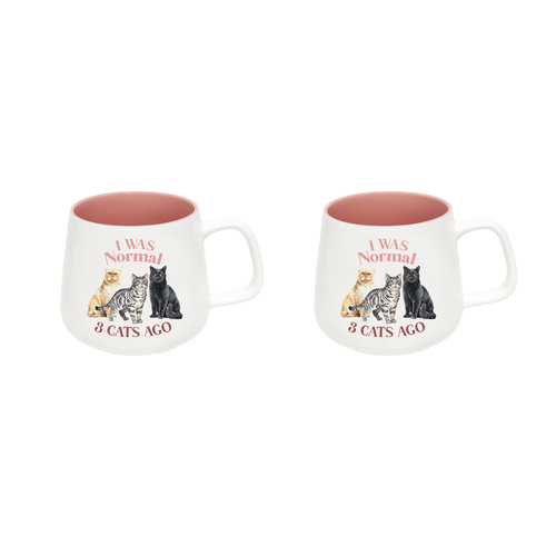 2PK Splosh I Love My Normal 12cm Hot/Cold Drinking Ceramic Mug