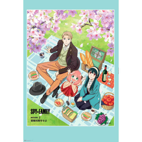 Spy X Family Picnic Mission 3 Poster 91.5x60cm Kids Room Decor