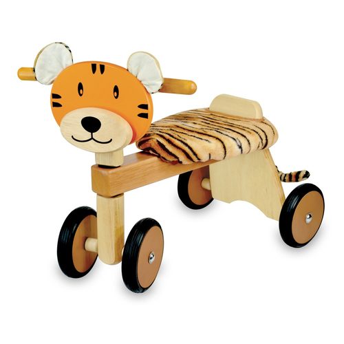 Im Toy 44cm Wood Paddie Rider Tiger Kids Ride-On Toy 12m+