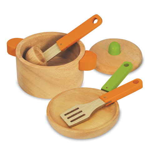 5pc Im Toy Wooden Cooking Set Kids Pretend Play Toy 36m+