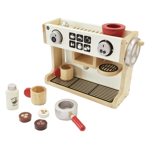 Im Toy Barista Coffee Maker Wooden Toy Kids Pretend Play Set 3+