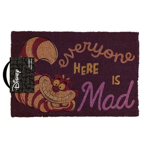 Alice In Wonderland We're All Mad In Here Doormat 40 x 60cm