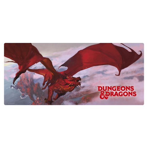 Dungeons Dragons Dragon Gaming Desk/Mouse Mat Rectangle 90x40cm - XXL