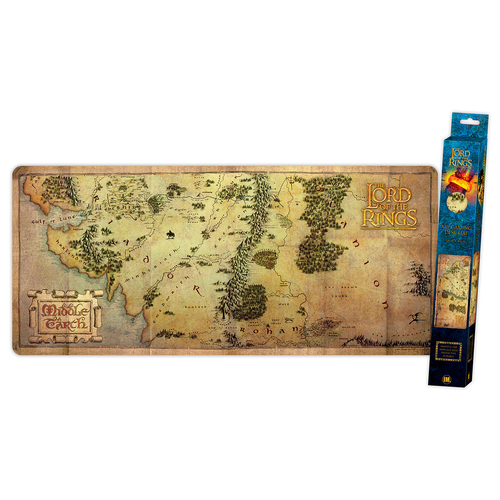 Lord of the Rings Trilogy Themed Map XXL Gaming Mat Mouse Pad 90x40cm