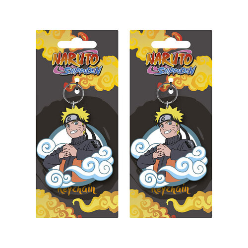 2PK Naruto Shippuden Soft Rubber PVC Collectable Keyring