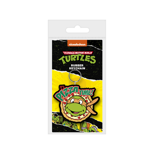 Teenage Mutant Ninja Turtles Pizza Time Themed Kids Cartoon Keyring Set