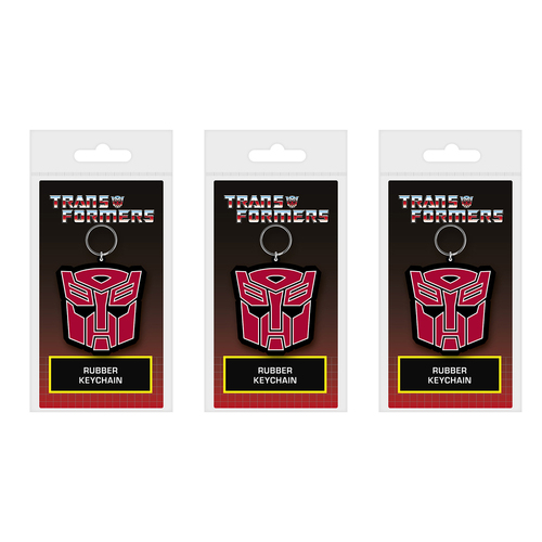 3PK Transformers Robots In Disguise Autobot Themed Kids Cartoon Keyring Set