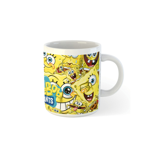 SpongeBob Faces Themed Print Drinking Mug Coffee Cup Gift 300ml