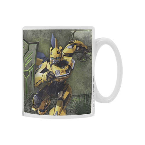 Transformers Themed Cartoon Print White Coffee Mug Drinking Cup 300ml