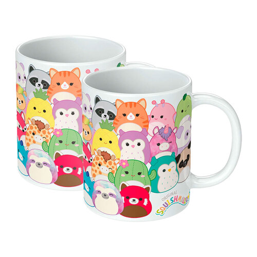 2PK Squishmallows Squish Squad White Ceramic Printed Mug