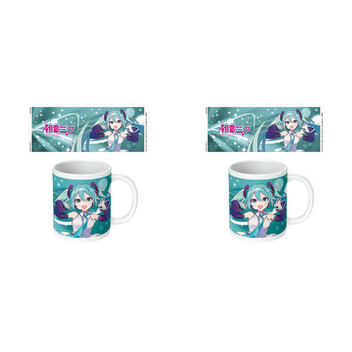 2PK Hatsune Miku Blue Ceramic Mug Coffee/Milk Drinking Cup 9x11cm