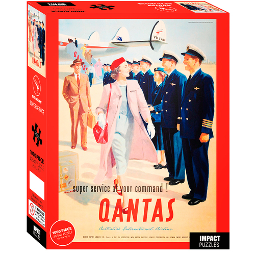 1000pc Qantas Puzzle Super Service At your command Puzzle 50x70cm 3y+