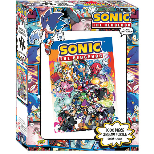 Sonic The Hedgehog Comic Characters 1000pc 50 x 70cm Puzzle