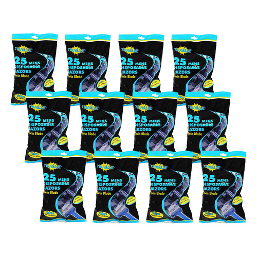 300pc Truvalue Disposable Razors Twin Blade Shaving For Men