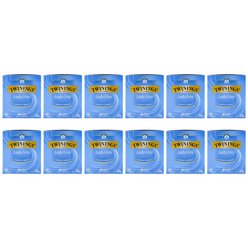 120pc Twinings 20g Lady Grey Tea Bags Hot Drink Light Strength