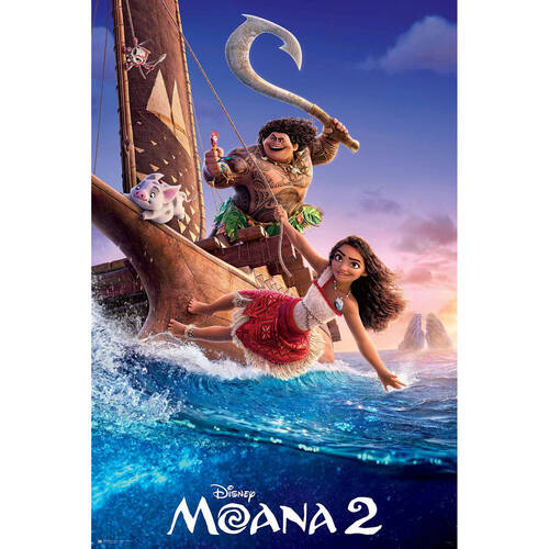 Disney Moana 2 One Sheet Poster Wall Decor 91x61cm