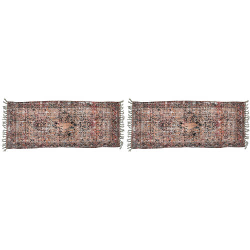 2PK LVD Runner Chenillewash Blush Home/Room Floor Mat 60x150cm