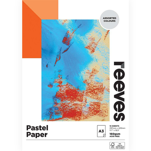 Reeves 160gsm 15 Sheets A3 Premium High Quality Craft Paper