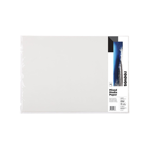 6pc Reeves Mixed Media Premium Paper 200gsm A2 Art And Craft